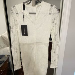 Long Sleeve Lace Bodycon Dress 